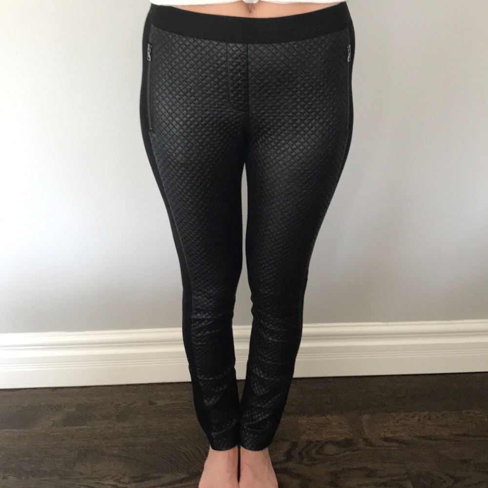 BCBG Leather Legging